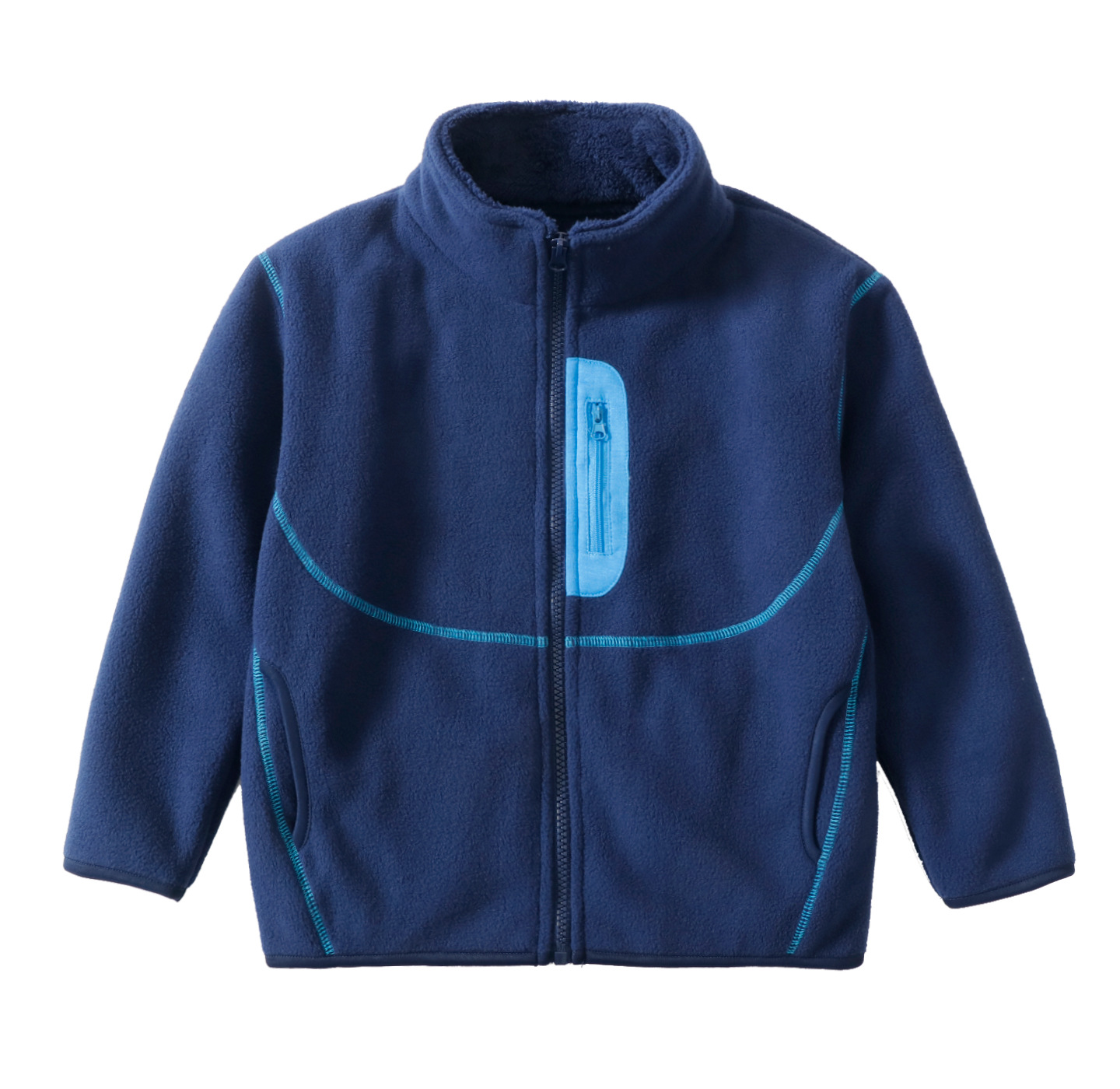 Toddler Boy Winter Fleece Jacket - Manteau en polaire double face pour