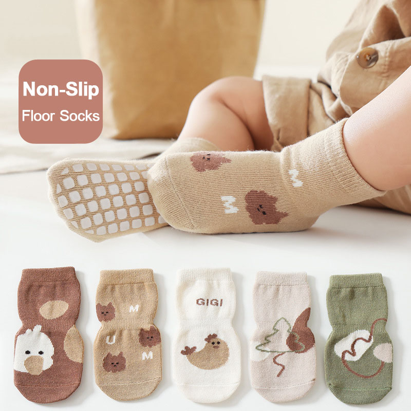 5 paires de chaussettes antidé - Unisex Baby Socks Non Slip avis et prix