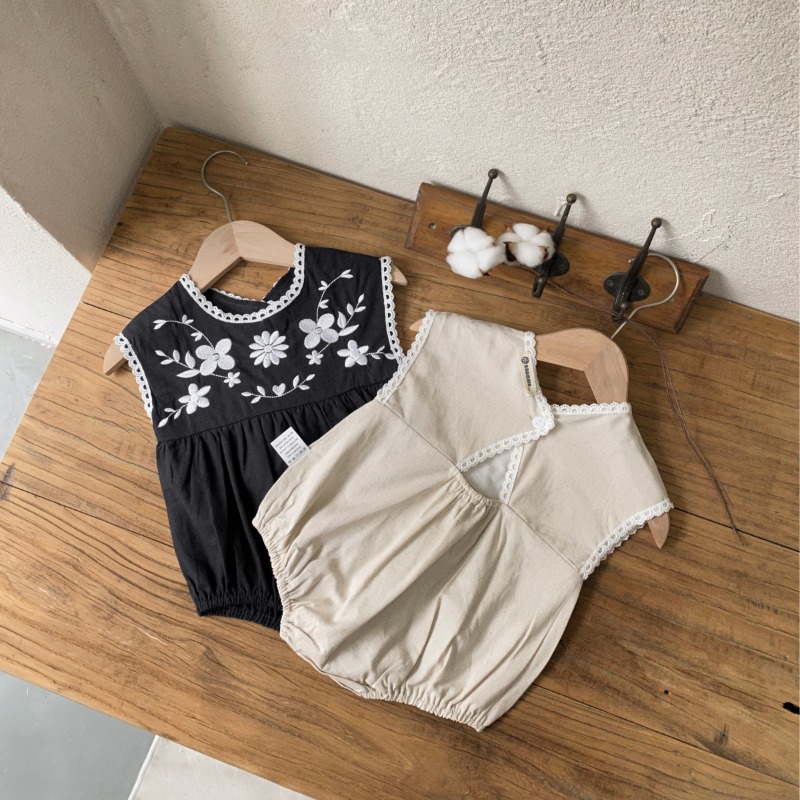 ZOETOPKID Combinaison d'été po - Baby Summer Linen Sleeveless Jumpsuit avis et prix